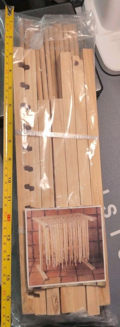 Pasta Drying Rack Wooden Rack New 16" X 12